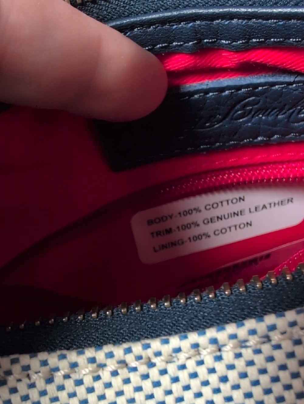 Dooney & Bourke Mini Margot Canvas Bag in Navy NWT - Picture 14 of 15
